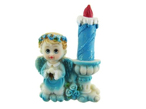 Load image into Gallery viewer, CLEARANCE - 3.5&quot; Praying Angel w/ Candle Magnet Favor (12 Pcs)
