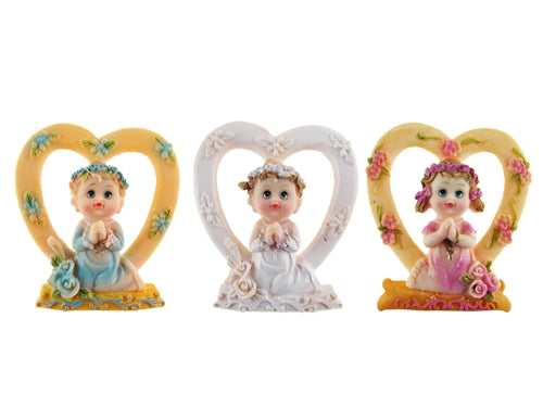 Load image into Gallery viewer, 3&quot; Praying Angel inside Heart Arch Magnet (12 Pcs)
