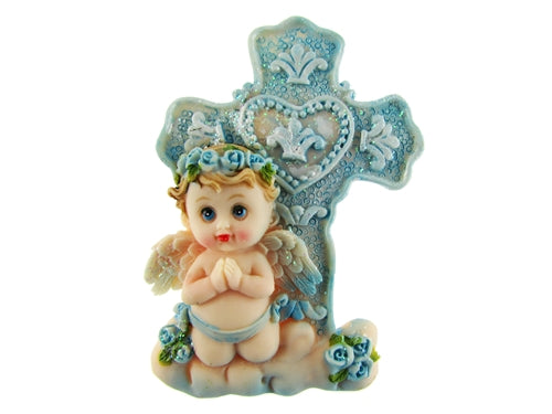 CLEARANCE - 3" Praying Angel w/ Cross Magnet (12 Pcs)