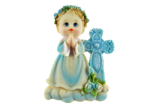 Load image into Gallery viewer, CLEARANCE - 3&quot; Praying Angel w/ Cross Magnet (12 Pcs)
