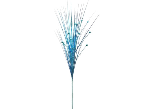 32" Metallic Grass & Glittered Bead Spray (1 Pc)