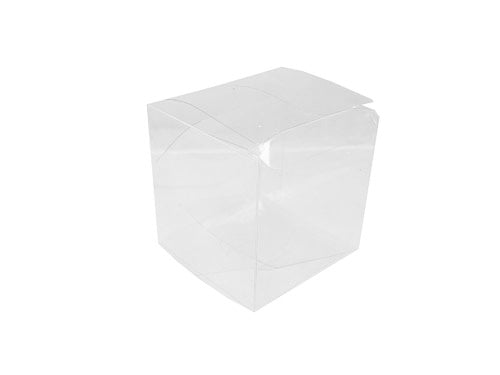 Caja de favores cuadrada transparente de 2.5