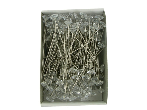Load image into Gallery viewer, 2.5&quot; Large DIAMOND Head Corsage Pins (144 Pcs)
