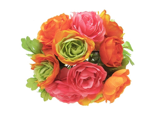 Load image into Gallery viewer, 11&quot; Open Layered Rose Silk Floral Bouquet (1 Pc)
