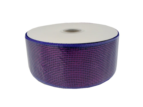 Load image into Gallery viewer, Clearance - 2.5&quot; METALLIC Floral Mesh Ribbon (25 Yards)
