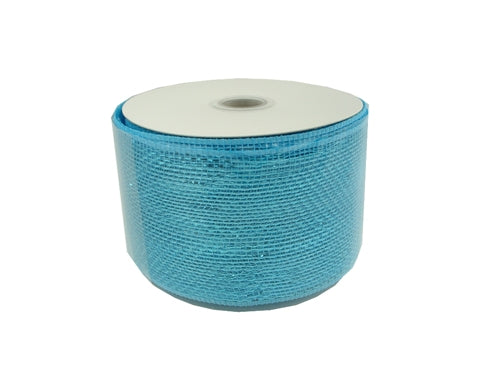 Load image into Gallery viewer, Clearance - 4&quot; METALLIC Floral Mesh Ribbon (25 Yards)
