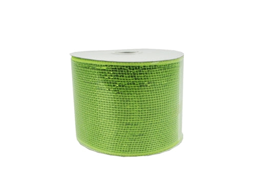 Load image into Gallery viewer, Clearance - 4&quot; METALLIC Floral Mesh Ribbon (25 Yards)
