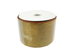 Load image into Gallery viewer, Clearance - 4&quot; METALLIC Floral Mesh Ribbon (25 Yards)
