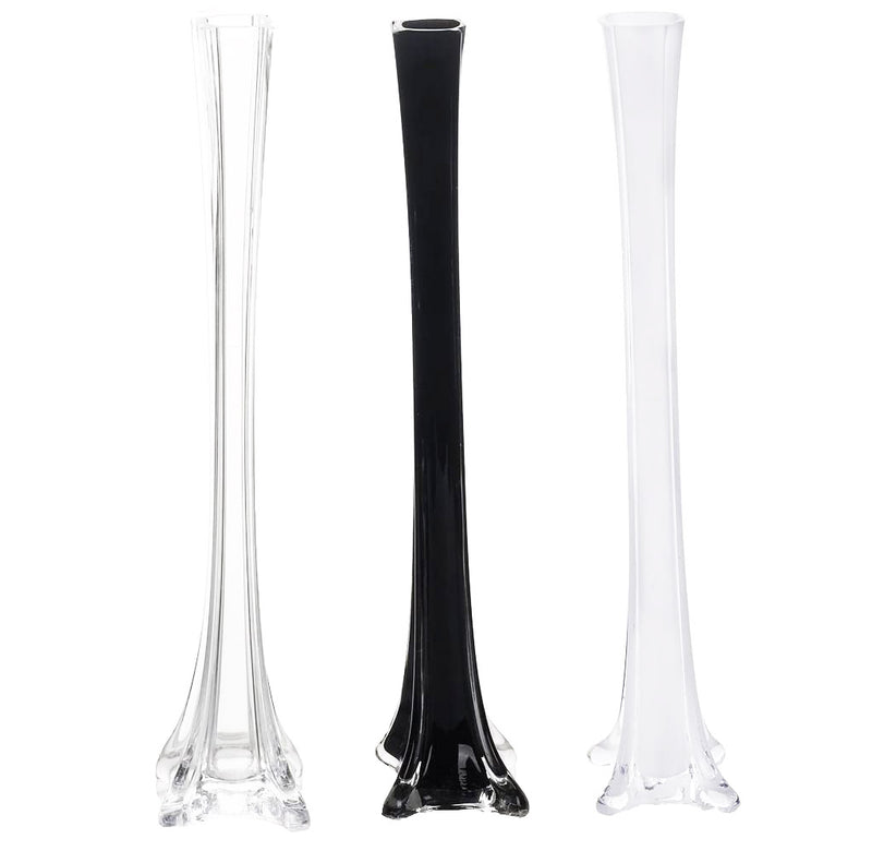 Load image into Gallery viewer, 16&quot; Glass Eiffel Tower Vase (12 PACK)
