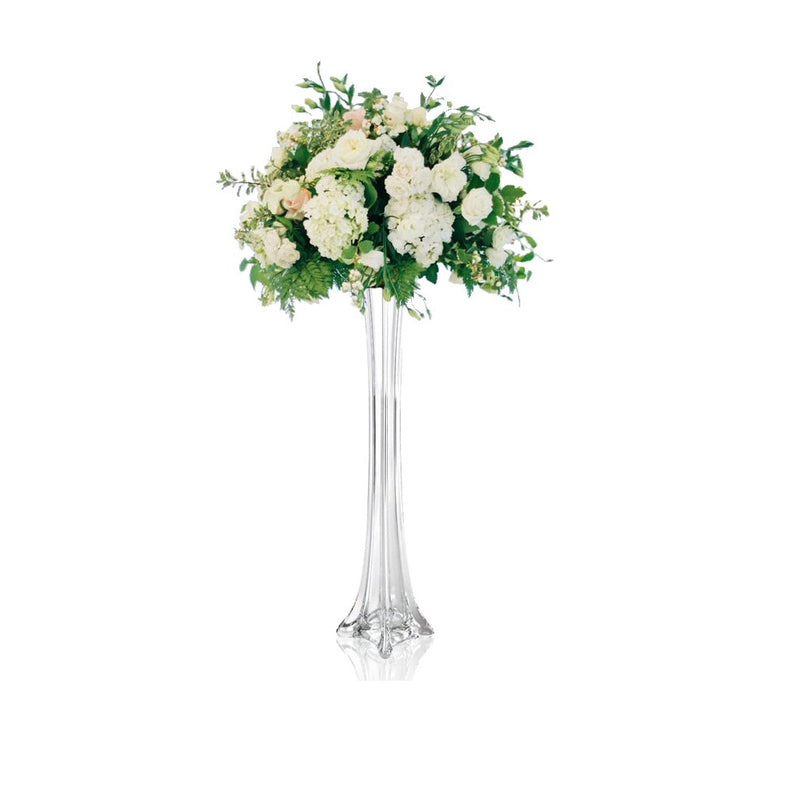 Load image into Gallery viewer, 16&quot; Glass Eiffel Tower Vase (12 PACK)
