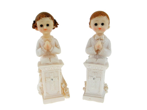 Load image into Gallery viewer, 6&quot; Poly Resin Communion Figurines w/ Podium (1 Pc)
