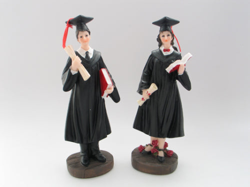 8" Poly Resin Graduation Figurines (1 Pcs)