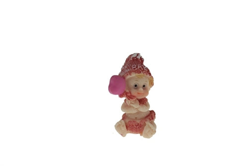 1.75" Baby w/ Knit Beanie Design - Poly Resin (12 Pcs)