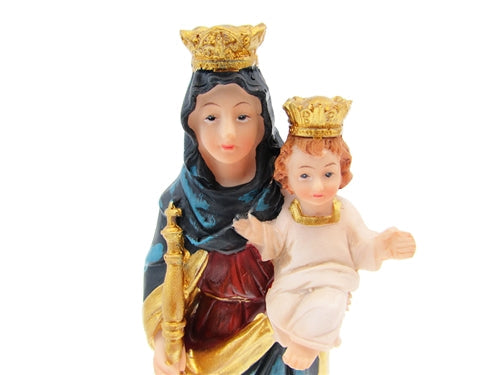 Virgen de la Perpetua Salud sobre Base de Madera - Alta Calidad (1)