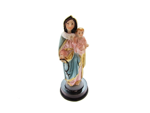 Load image into Gallery viewer, Our Lady of the Rosary on Wood Base - High Quality (1 Pc)
