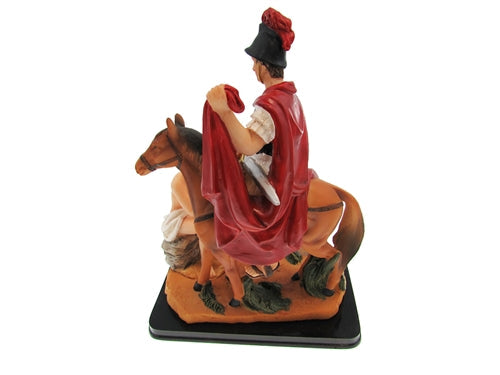 San Martin of Tours on Wood Base - High Quality (1 Pc)