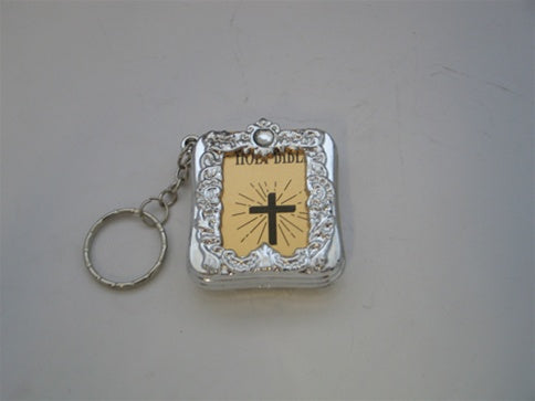 Load image into Gallery viewer, 2&quot; Metallic Keychain w/ Bible Favor (12 Pcs)
