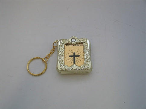 Load image into Gallery viewer, 2&quot; Metallic Keychain w/ Bible Favor (12 Pcs)
