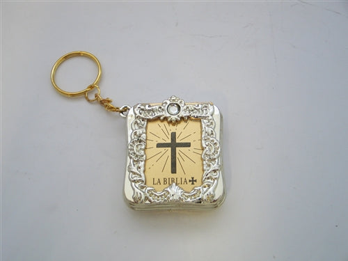 2" Metallic Keychain w/ Bible Favor (12 Pcs)
