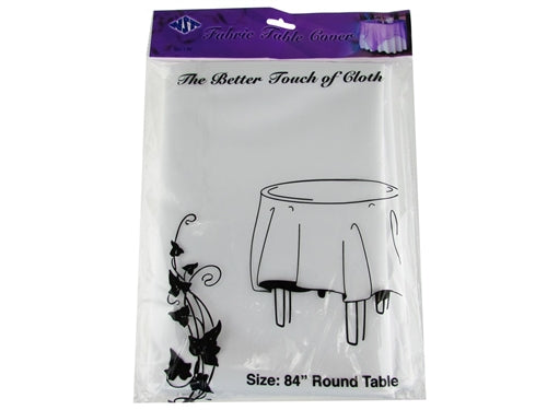 Round Fabric Table Covers - 84" (1 Pc)