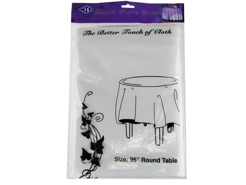 Round Fabric Table Covers - 96" (1 Pc)