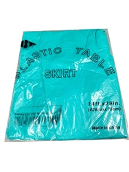Load image into Gallery viewer, 14ft x 29&quot; Plastic Table Skirt (1 Pc)
