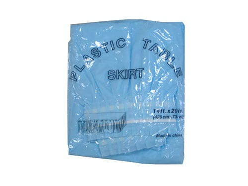 14ft x 29" Plastic Table Skirt (1 Pc)