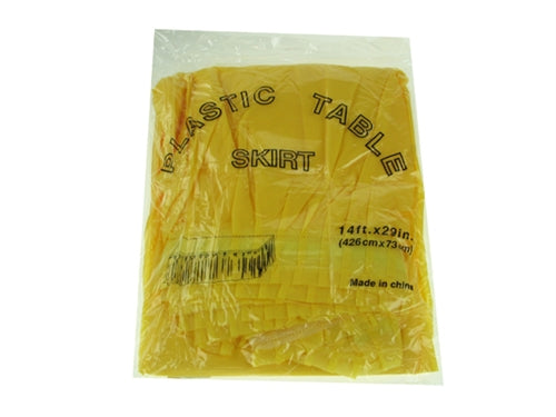 Load image into Gallery viewer, 14ft x 29&quot; Plastic Table Skirt (1 Pc)
