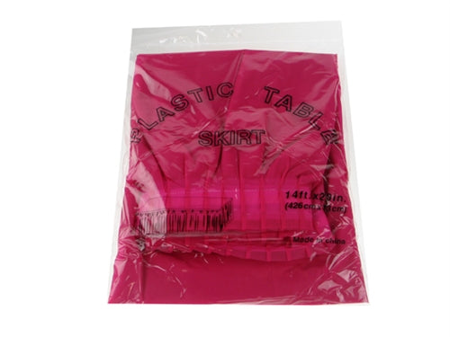 14ft x 29" Plastic Table Skirt (1 Pc)