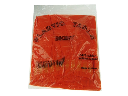 Load image into Gallery viewer, 14ft x 29&quot; Plastic Table Skirt (1 Pc)
