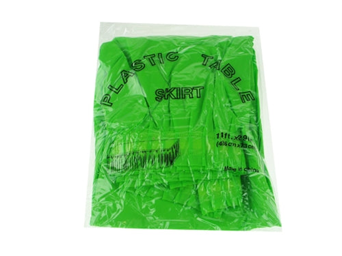 Load image into Gallery viewer, 14ft x 29&quot; Plastic Table Skirt (1 Pc)
