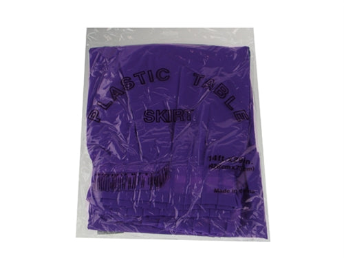 14ft x 29" Plastic Table Skirt (1 Pc)