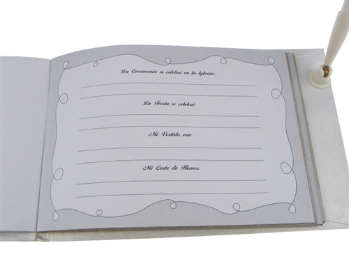 Load image into Gallery viewer, &quot;Mis Quince Anos&quot; - Guest Book w/ Pen - Spanish (1 Pc)
