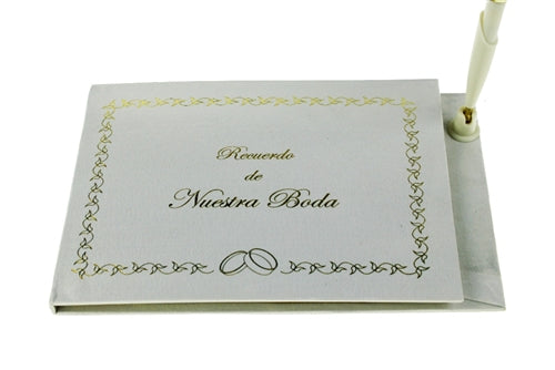 Load image into Gallery viewer, &quot;Nuestra Boda&quot; - Guest Book w/ Pen - Spanish (1 Pc)
