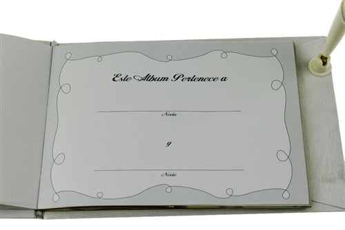 Load image into Gallery viewer, &quot;Nuestra Boda&quot; - Guest Book w/ Pen - Spanish (1 Pc)
