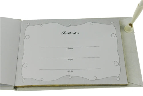 Load image into Gallery viewer, &quot;Invitados&quot; - Guest Book w/ Pen - Spanish (1 Pc)
