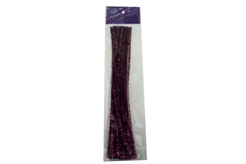 Load image into Gallery viewer, 12&quot; Wired Craft METALLIC CHENILLE Stems - Pipe Cleaners (25 Pcs)
