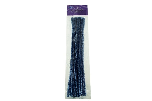 12" Wired Craft METALLIC CHENILLE Stems - Pipe Cleaners (25 Pcs)