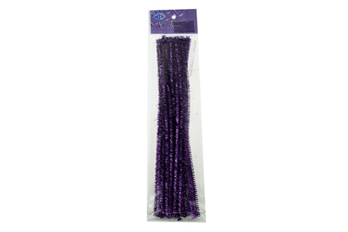 Load image into Gallery viewer, 12&quot; Wired Craft METALLIC CHENILLE Stems - Pipe Cleaners (25 Pcs)
