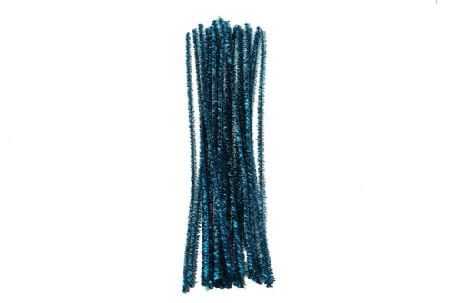 12" Wired Craft METALLIC CHENILLE Stems - Pipe Cleaners (25)