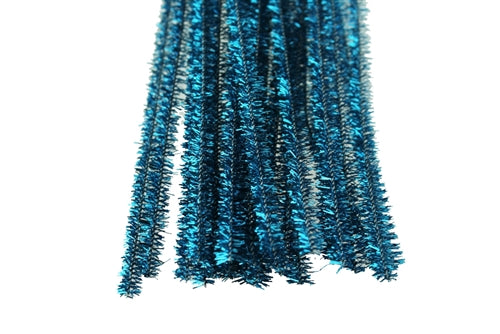 12" Wired Craft METALLIC CHENILLE Stems - Pipe Cleaners (25)