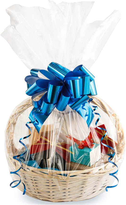 16" x 20" Inches Small Cellophane Basket Bags (6 Pcs)