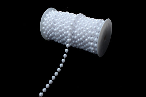 Rollos de perlas de imitación de 10 mm (66 pies)