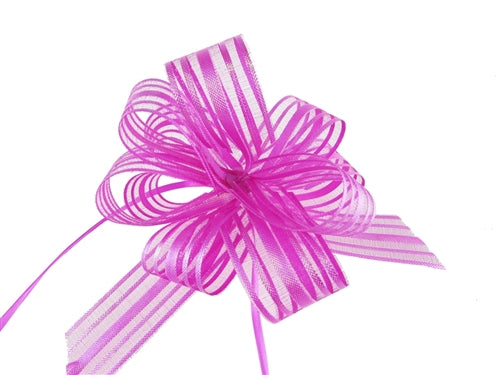 Load image into Gallery viewer, Multi-Stripe Iridescent Pull Bow - Small (1 Pc)
