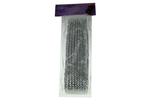 Load image into Gallery viewer, 2.75&quot; Metallic WAFFLE Mesh Ribbon (20 Yards)
