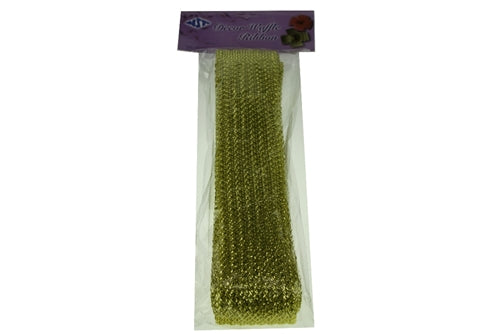 Load image into Gallery viewer, 2.75&quot; Metallic WAFFLE Mesh Ribbon (20 Yards)
