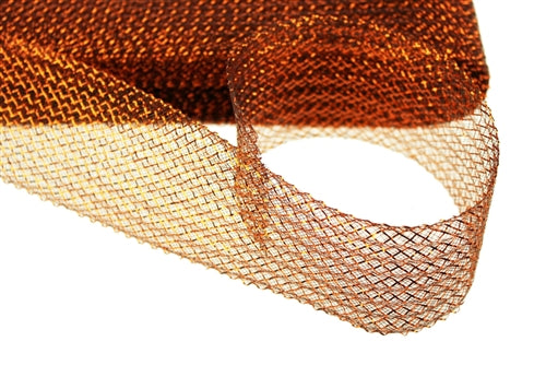 Load image into Gallery viewer, 2.75&quot; Metallic WAFFLE Mesh Ribbon (20 Yards)

