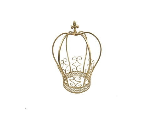 Load image into Gallery viewer, 9&quot; Medium Metal Ornate Crown (1 Pc)
