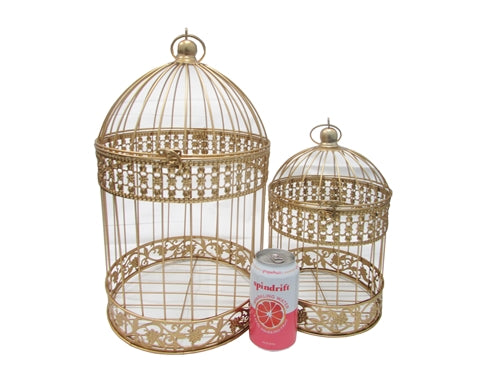 Load image into Gallery viewer, Wire Bird Cage - LARGE - Set of 2 (1 Set)
