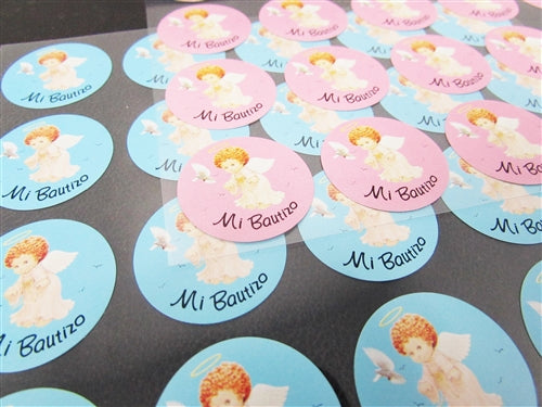 Embellishment Stickers Seals - Mi Bautizo (100 Pack)